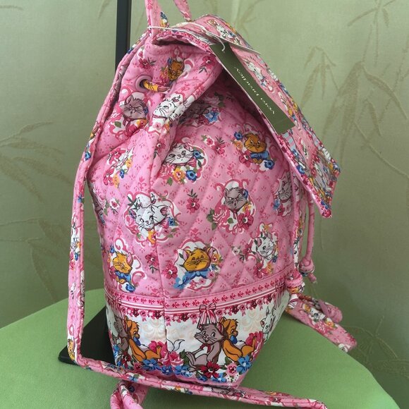 VERA BRADLEY DISNEY ARISTOCATS DRAWSTRING BACKPACK + ZIP ID CASE (SET):NWT CATS - Picture 6 of 15